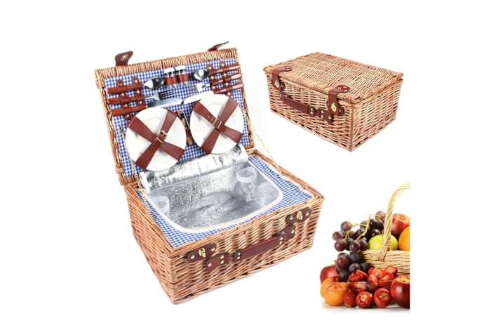 Insulated picnic basket